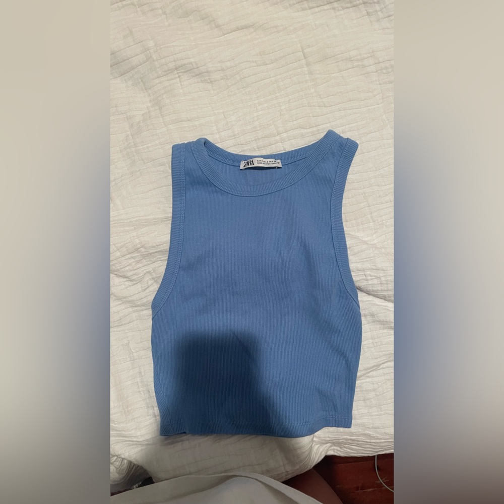 Blue Zara tank top Super cute